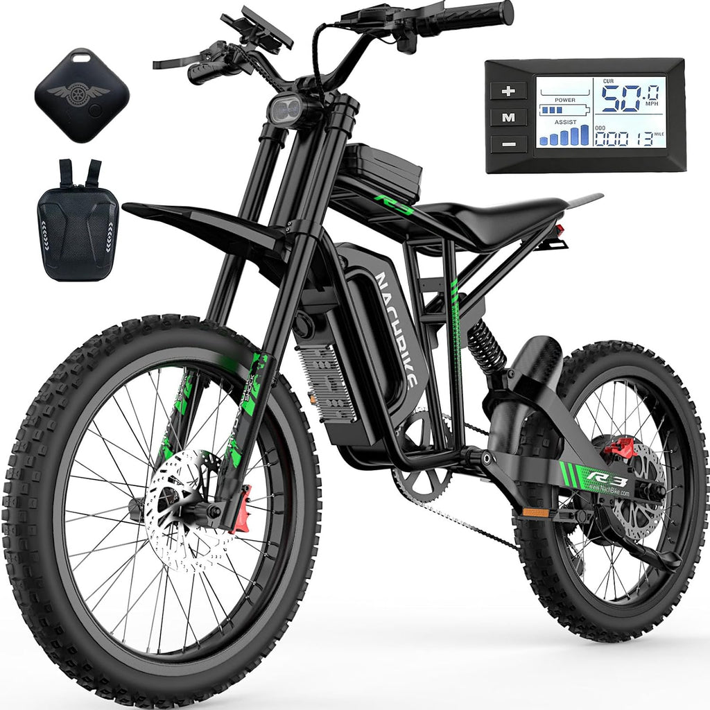 Electric Dirt Bike for Adults, 6000W Peak 40MPH Electric Bike with 60V 1200Wh Battery E Dirt Bike with Pedals 50Miles Max Range, 19'' Motorcycle Tires, Hydraulic Brakes&Full Suspension