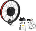 LOYALHEARTDY 700C/20/24/26/ Inch Front Wheel Hub Ebike Conversion Kit, Front Wheel Electric Bicycle Kit Front Wheel Hub Motor with Controller, LCD Display, PAS (No Batteries)