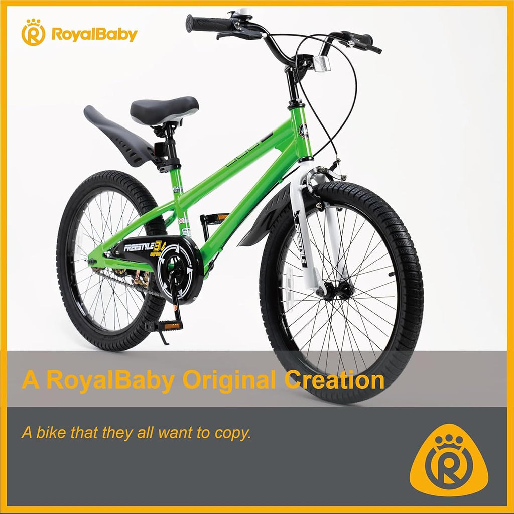 RoyalBaby Kids Bike with Dual Handbrake for Beginners,12 14 16 18 20 Inch Bicycle for Boys & Girls Ages 3-10 Years