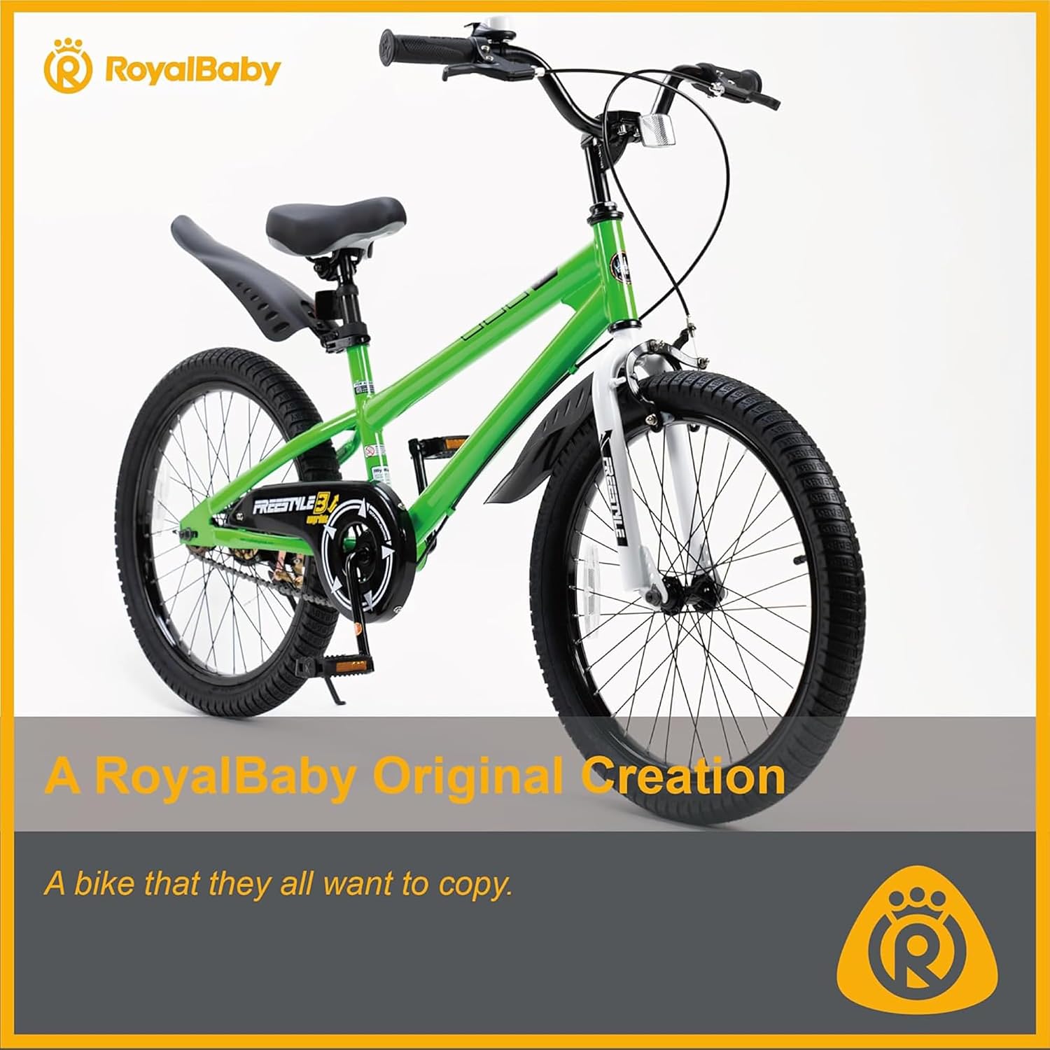 RoyalBaby Kids Bike with Dual Handbrake for Beginners,12 14 16 18 20 Inch Bicycle for Boys & Girls Ages 3-10 Years
