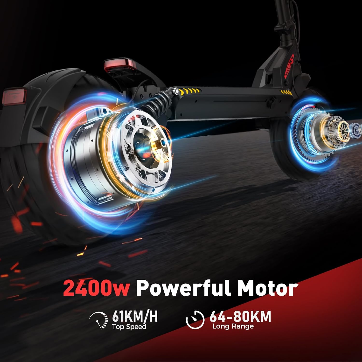 iScooter Electric Scooter Adults, 2000W/1000W Motor Up to 38/28 MPH Top Speed Escooter, 10/11' Off-Road Pneumatic Tire Scooters for Adults with Cruise Control, Dual Suspensions, Foldable E-Scooter