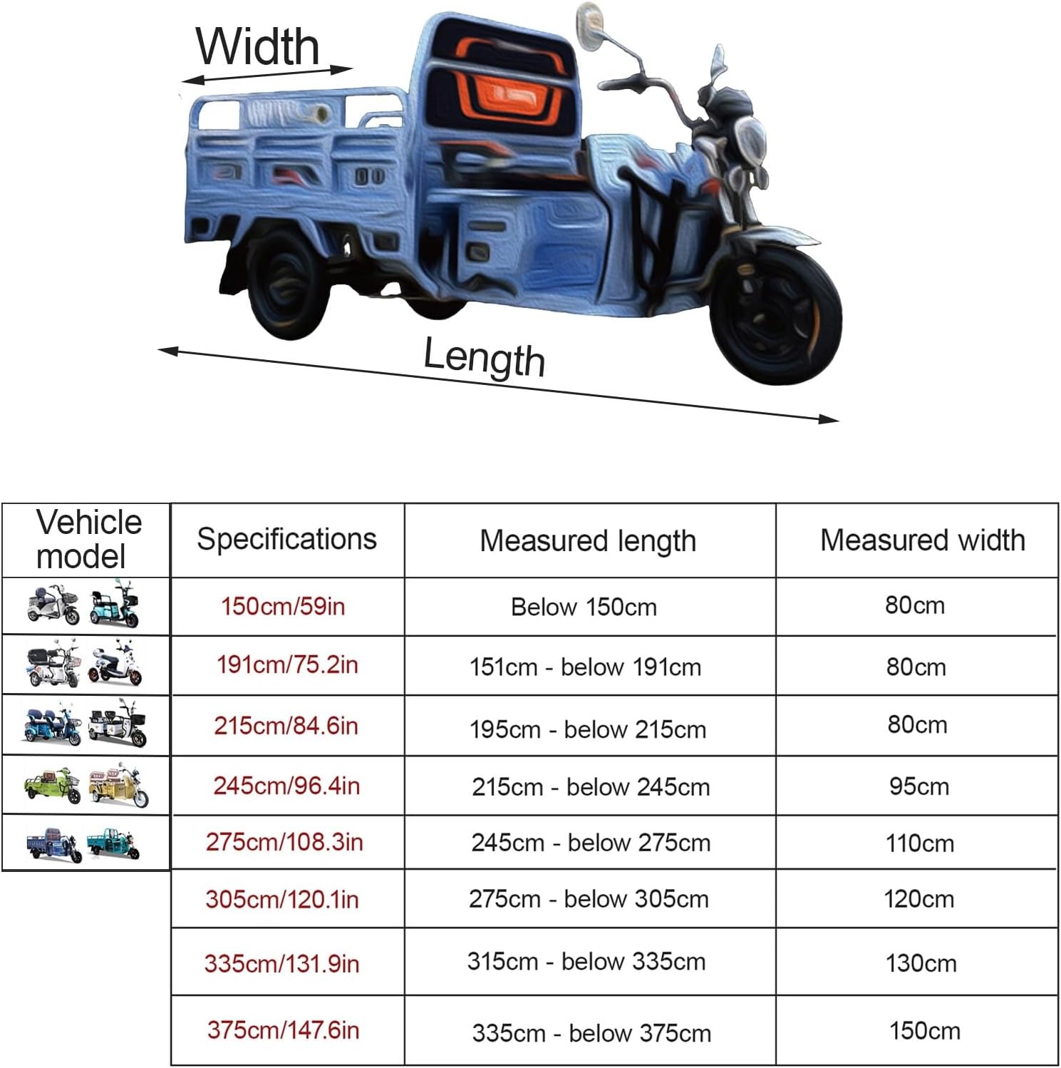 Adult Tricycle Cover Electric Tricycle Covers Tricycle Frame Canopy, Protect 3-Wheel Bike from Rain,Dust,Debris,and Sun, for Outdoor Riding(Gray)
