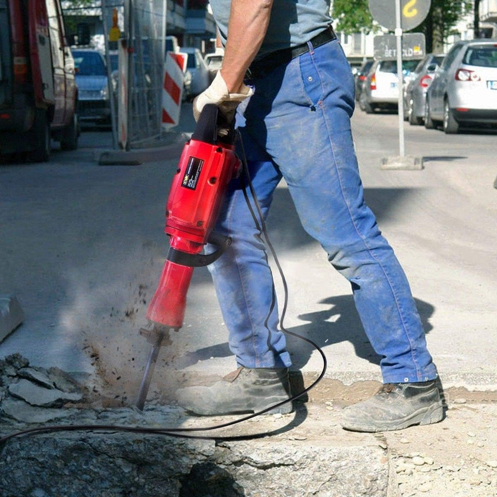 XtremepowerUS 2200W Electric Demolition Jack Hammer Concrete Breaker Punch Drill Chisel & Shovel Digging Bits w/Case