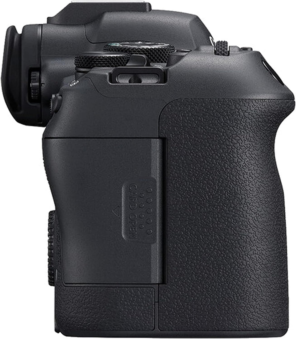 Canon EOS R6 Mark II Camera Bundle with 24-50mm + 128GB Extreme Speed Card, U-Grip, Microphone, LED Video Light, Spare Battery, Filter Kit, More (Extreme Pro-Bundle), Black (Renewed)