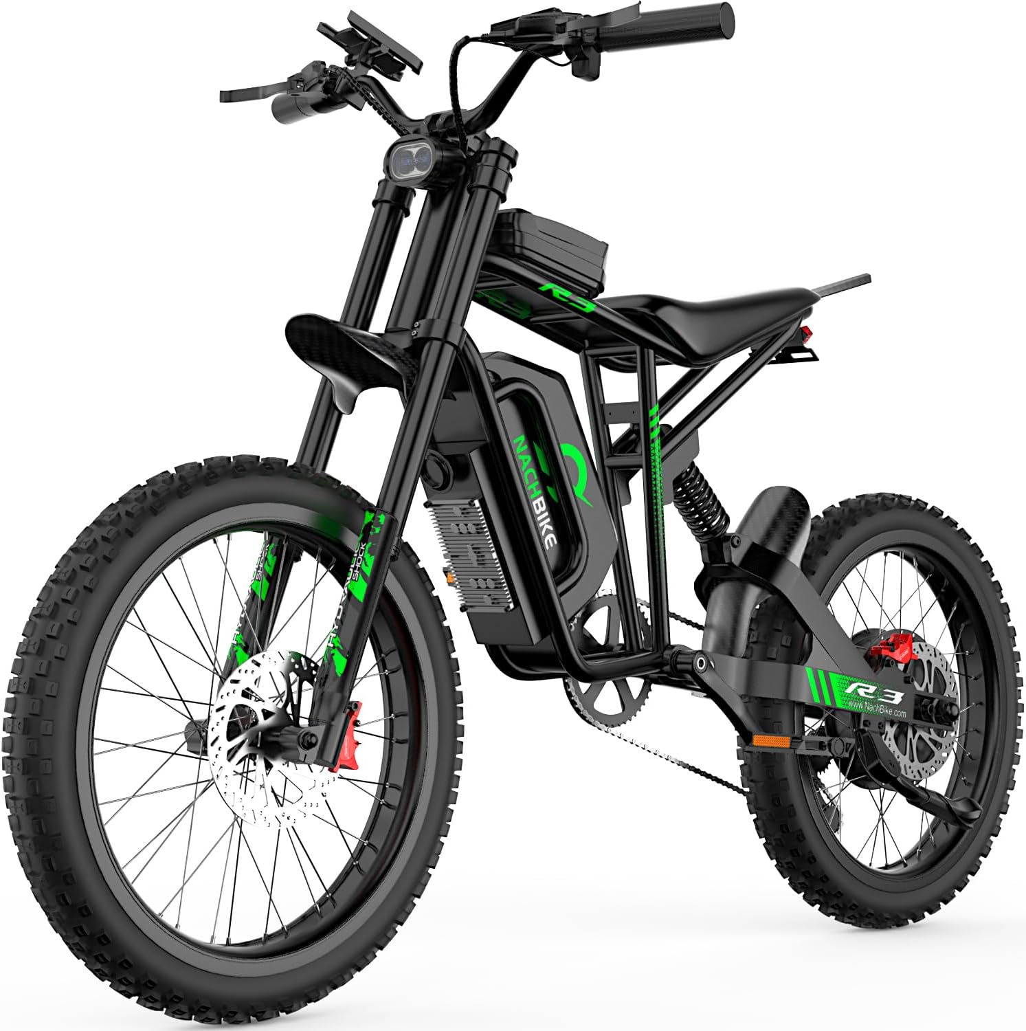 Electric Bike for Adults, R3/R3 Neo 6000W Peak Dirt Bike, 50MPH /45MPH Top Speed, 50 Miles Long Range Ebike with 60V 25Ah Battery, 19' Off Road Tires Electric Motorcycle with Full Suspension