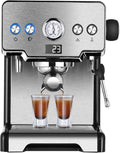 Coffee machine Espresso Machine 15 Bar Pump Pressure Home Italian Semi-Automatic Coffee Machine,Led Display, 1.7L Water Tank, Suitable For Cappuccino Mocha