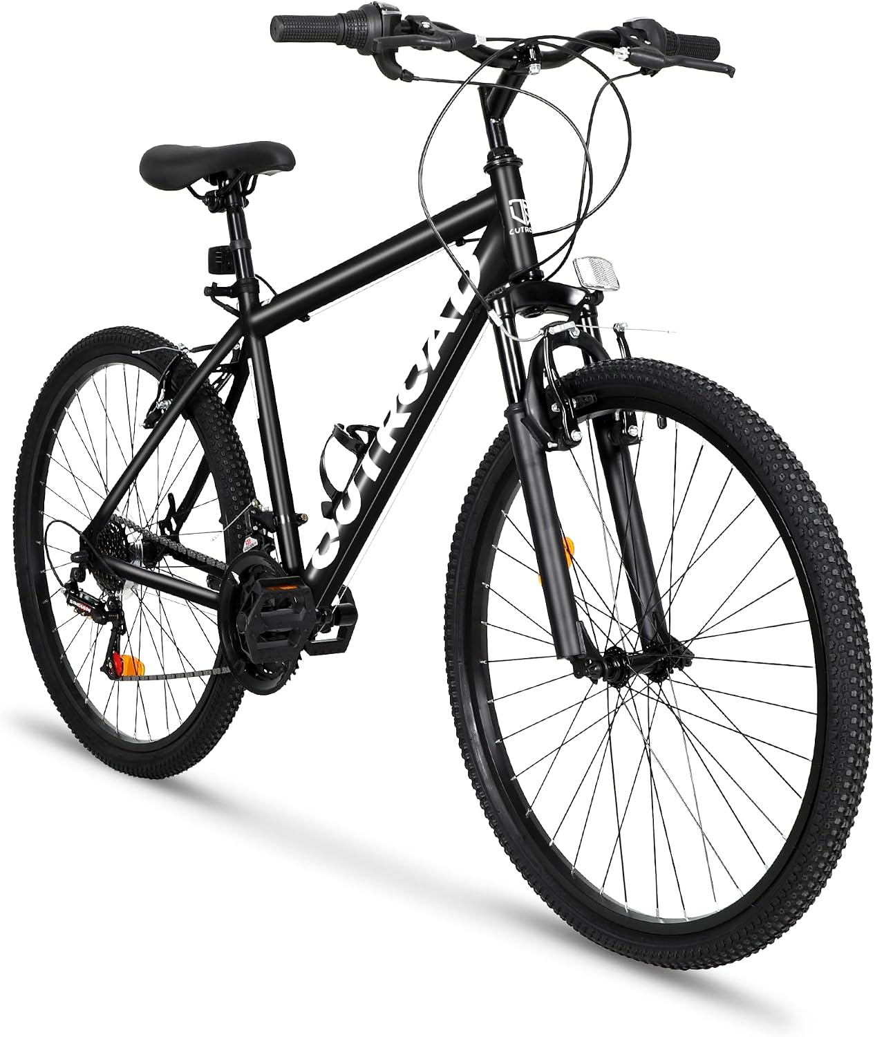 Betterland 26 Inch Mountain Bike with Adjustable Ergonomic Seat, 7/21 Speed Adult Bike with Dual V Brakes, Outdoor Cycling Bike with High Carbon Steel Frame and Front Suspension