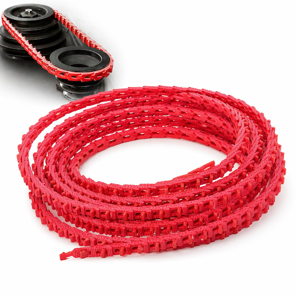 3/8' Link Belt 20FT, Adjustable V Belt Power Twist V-Belt, Industrial Rubber Link V-Belts Z Type