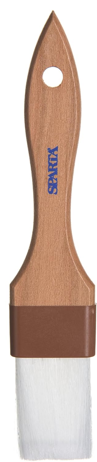 SPARTA 4039600 Nylon Wide Brush, Flat With Nylon Bristles, 1.5 Inches, Brown, (Pack of 12)
