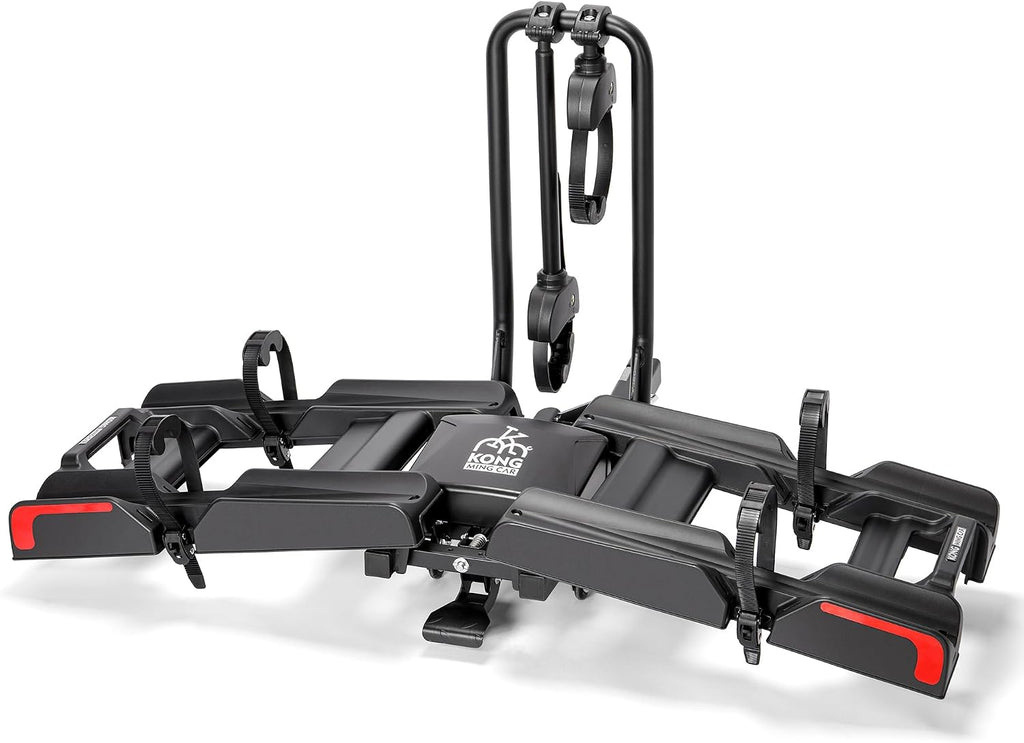 Hitch Bike Ebike Rack 200 Lbs Capacity- Tilting Folding Bicycle Car Racks - Bike Carrier Rack Fit Tires Up to 5' Wide for 2' Receivers On Cars, Suvs, Trucks, Trailers (Bike Carrier)