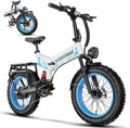 SASIKEIBIKE 1500W Folding Electric Bike for Adult,52V20Ah Removable Battery Ebike with 70Mile Max,20' x4.0 Fat Tire E-Bike, Foldable Dual Suspension Electric Bicycle for Commute,Mountain