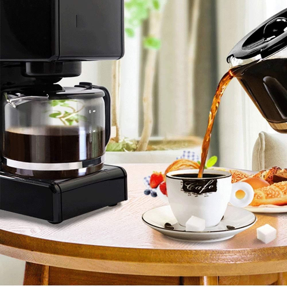 Coffee Machine Coffee Machine,Filter Coffee Machine,0.75L Capacity Coffee Maker Producing Up to 7 Cups,Timer Function,Boil-Dry Protection,680W,Reusable,Washable Filter