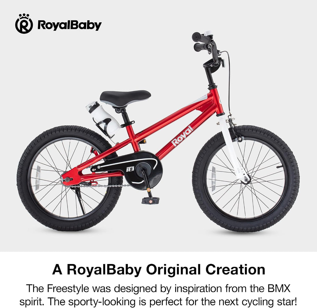 RoyalBaby Kids Bike Freestyle Classic 12 14 16 18 Inch Children Bicycle for Ages 3-10 Years Toddler to Big Kids