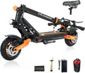 Electric Scooter Adults 1600/4000/6000W Motor 50 Miles Long Range & 40/45/50 MPH Top Speed 10' Off Road Tire Folding E-Scooter 60V/48V 20.8AH Battery Kick Scooter with Detachable Seat for Commuter