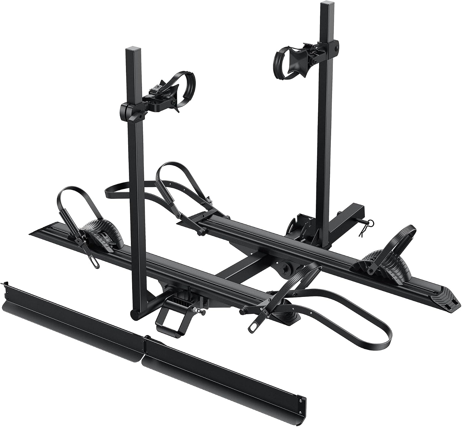 YOUNG ELECTRIC 200LBS EZ-FOLD Aluminum 2-Ebike Carrier with Ramp for Bikes and Electric Bike, Car SUV Truck Van RV and Trailer