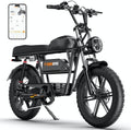 Tamobyke Premium T73 Series Electric Bike for Adults,48V15Ah/36Ah/41Ah Large Battery,1000W/1500W/3000W Powerful Motor, 28/33/37.5Mph Max Speed,20''*4'' Fat Tire E-Bike for Commute/Off-Road. Age 15+.