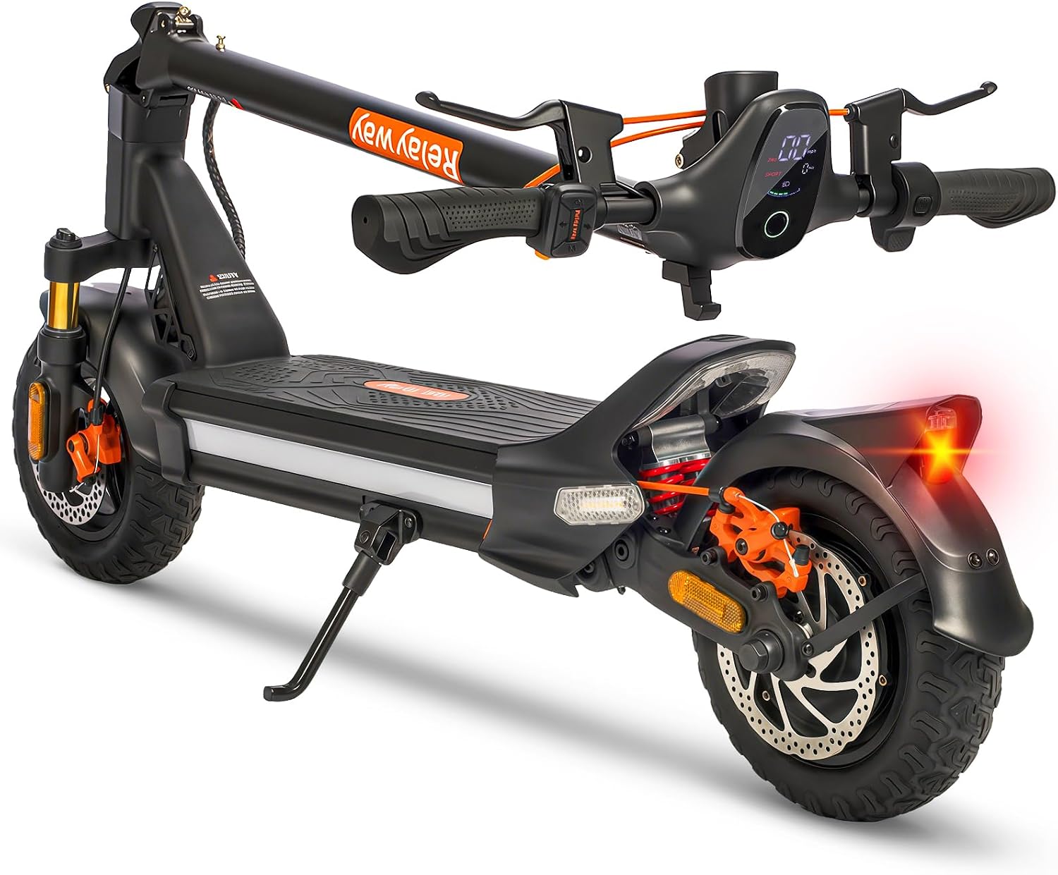 Off Road Electric Scooter Fast Speed 30 Mph, Long Range 40-50 Miles, 300+ lb Capacity