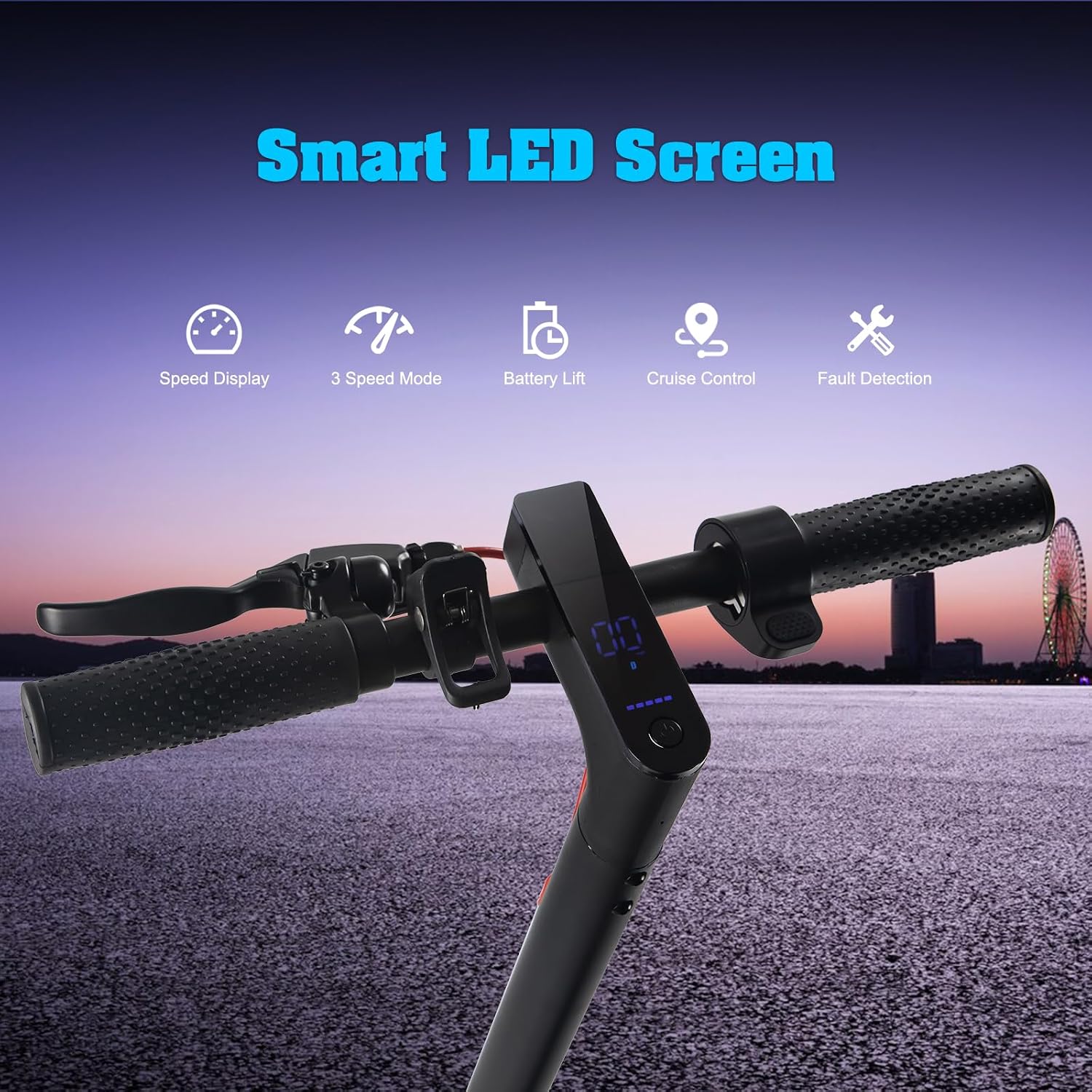 Electric Scooter for Adults, 350W/800W Motor, 15/22/34 Miles Range, 8.5/10' tire, Folding E-Scooter with Dual Suspension, Teenage Off-Road E Scooter