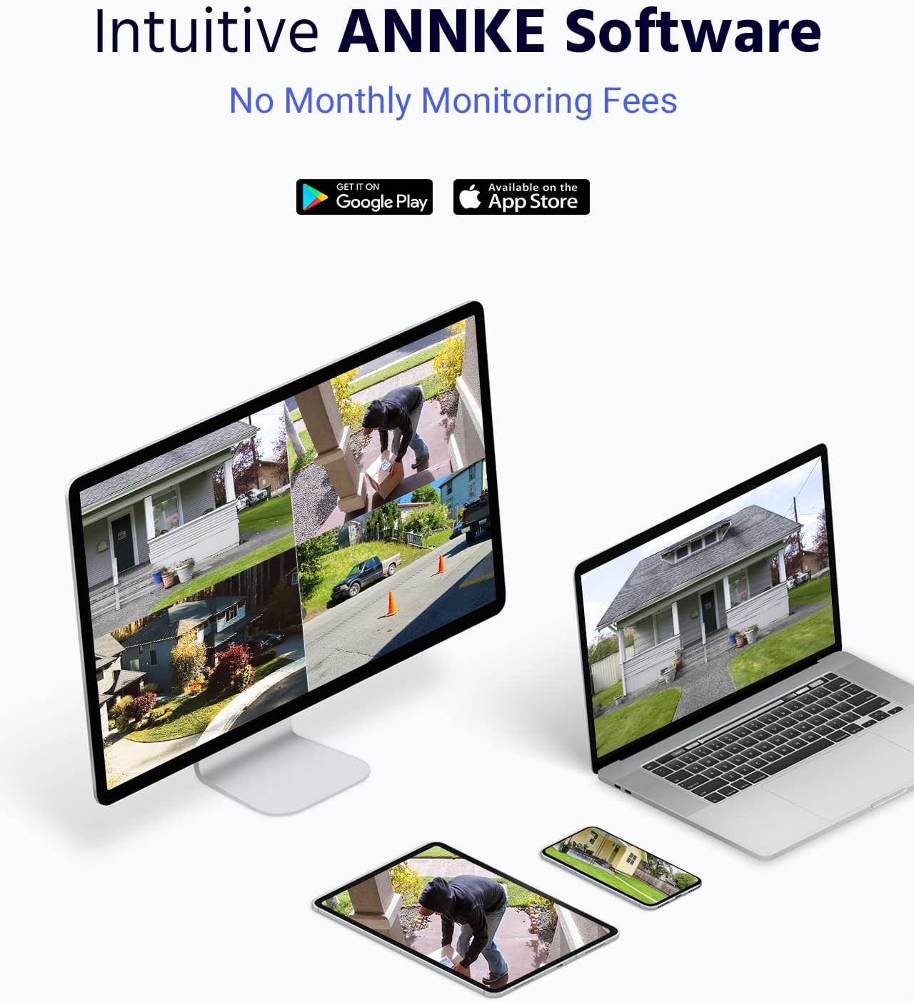 ANNKE 4K Security Camera System, 8CH 8MP AI DVR with Human & Vehicle Detection, 2TB HDD and 8 x 4K IP67 Bullet Home & Surveillance Cameras, Work with Alexa, Easy Remote View, Smart Color Night Vision
