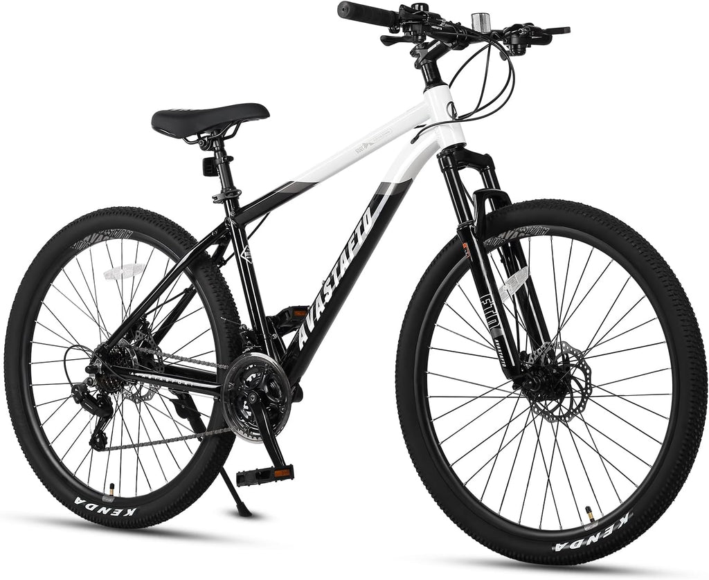 AVASTA Earth 26 27.5 inch Mountain Bike with 21-Speed, Aluminum Frame, Dual Disc Brake, Comfortable Saddle, Multiple Colors