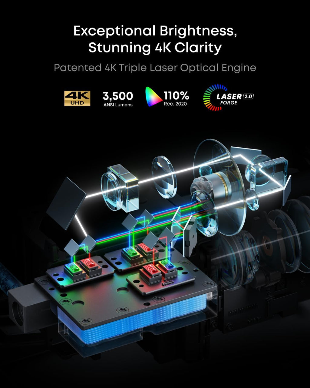 Anker SOLIX C300 Portable Power Station, 288Wh LiFePO4 Battery, 300W (600W Surge) Solar Generator, 140W Two-Way Fast Charging, with NEBULA X1 Triple Laser 4K Projector