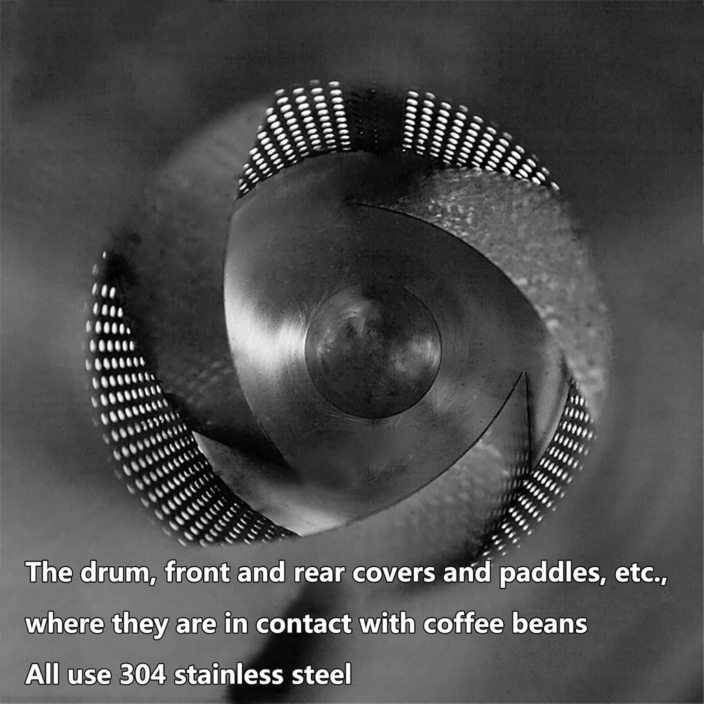 Coffee Machine Electric Coffee Beans Roasting Machine Coffee Roaster Machine 304 Stainless Steel Household Gas Coffee Baking for Baking Coffee,Chestnut, Peanuts, Grain.