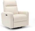 Nurture& The Glider Plus - Premium Nursery Power Recliner | Swivel Chair with Adjustable Head Support | Adjustable Lumbar Support Built in USB The Ultimate Comfort for Nursing, Relaxing (Boucle Creme)