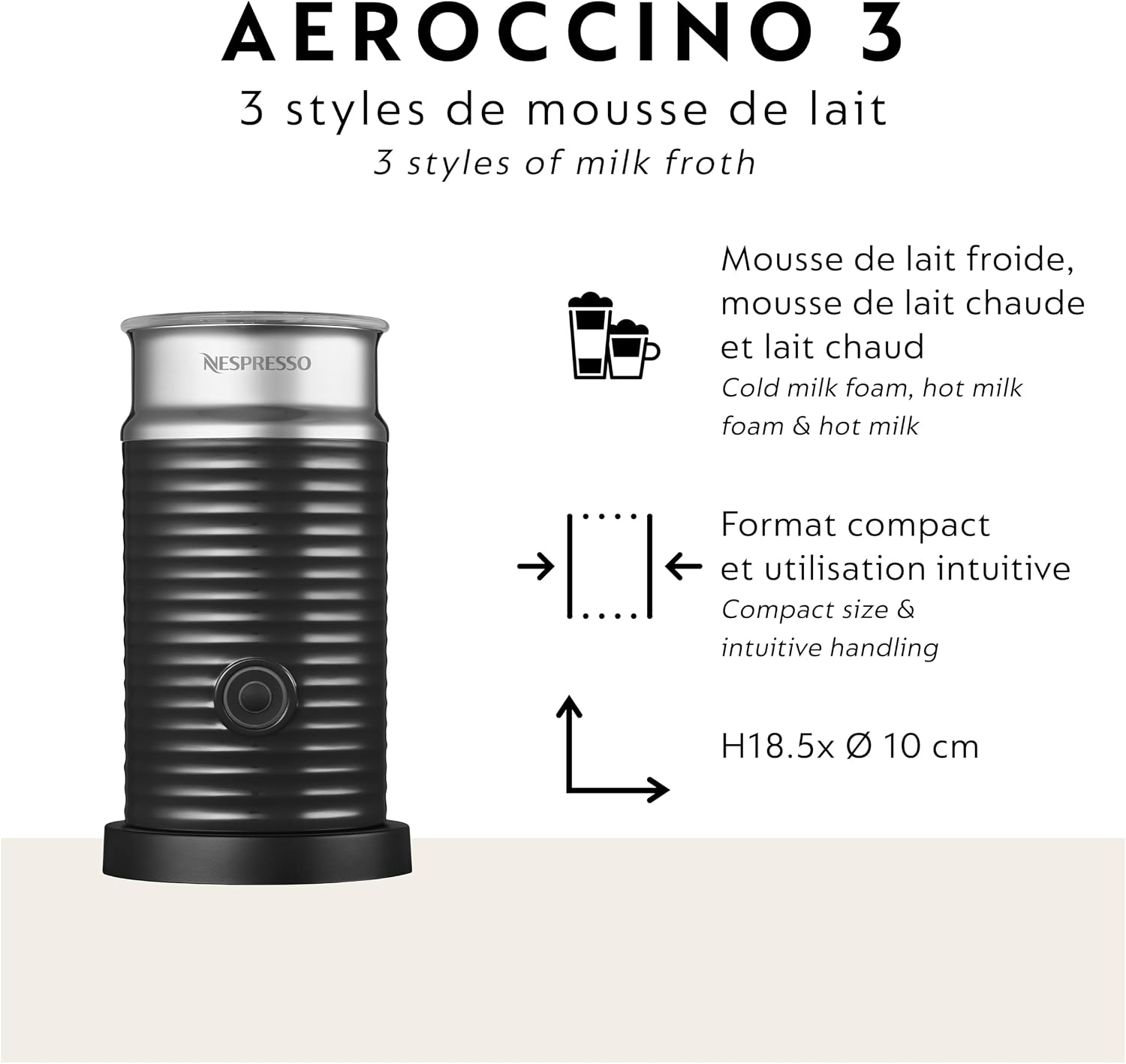 Nespresso Vertuo Next Coffee and Espresso Maker by Breville, with Aeroccino Milk Frother