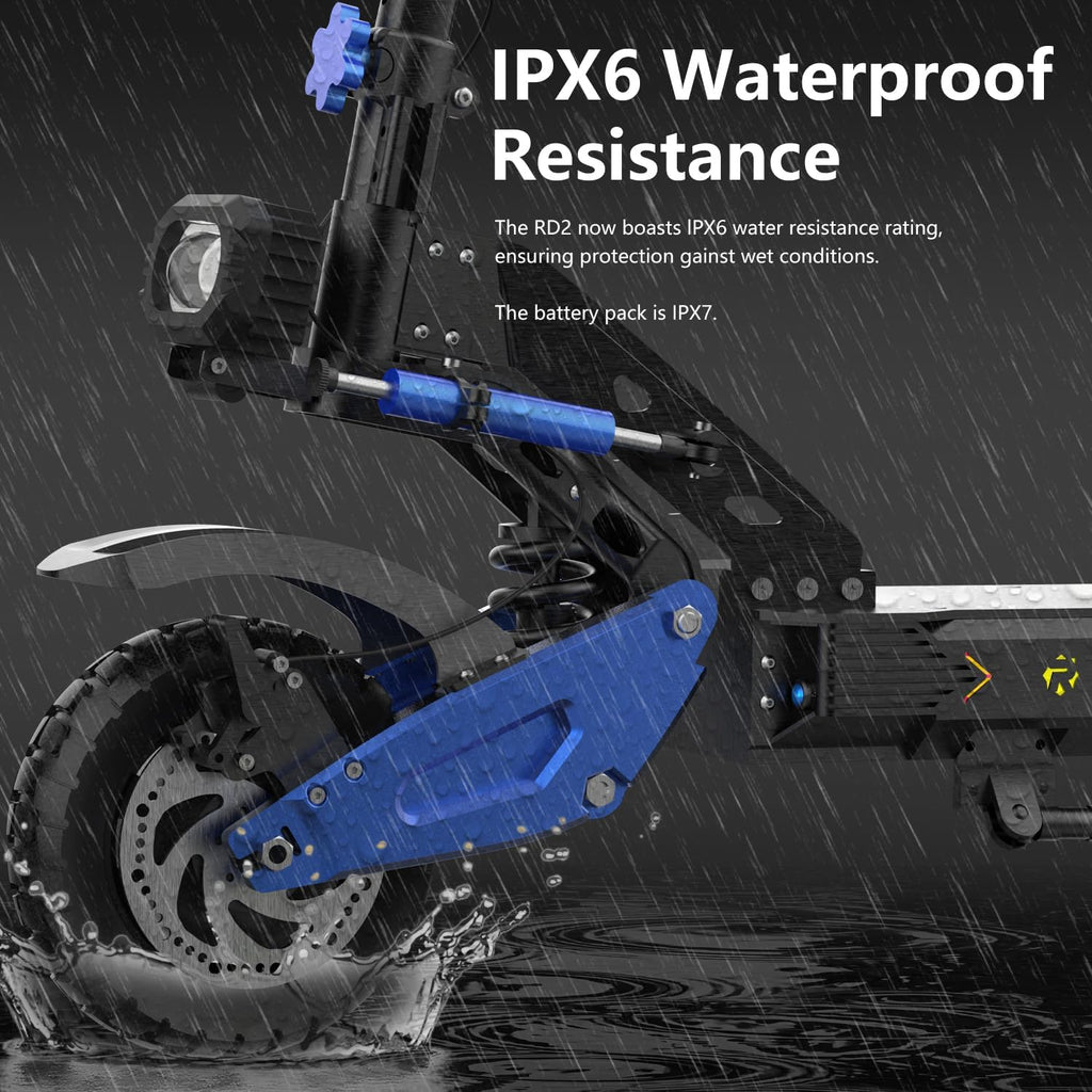 Electric Offroad Scooter 40-50 MPH Fastest Dual Motor Adult Scooter, 5000W Peak, 55-Mile Long Range, 10.5' Off-Road Tires, 60V 25Ah Battery