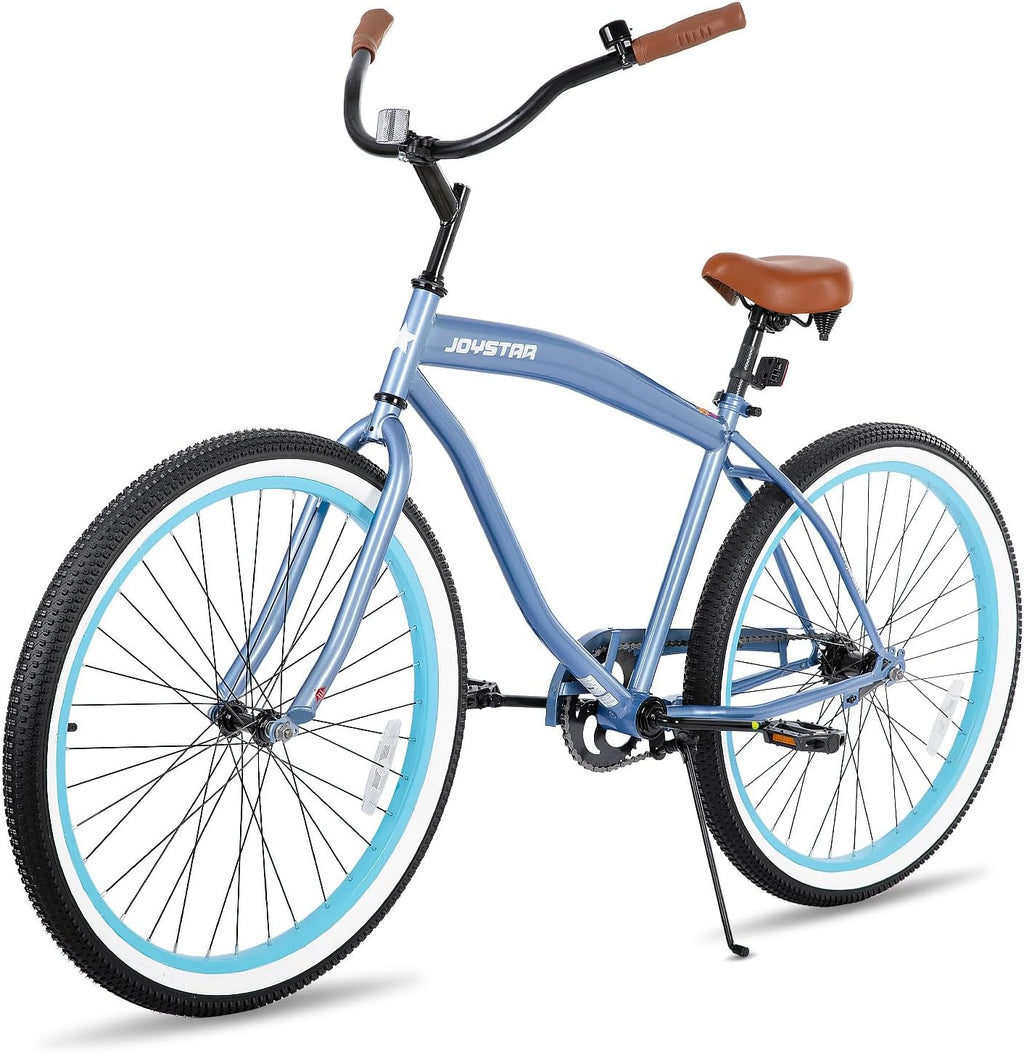 JOYSTAR 20' 24' 26' Beach Cruiser Bike for Girls, Boys, Mens and Womens, Single Speed Kids Cruiser Bikes with Coaster Brake, Multiple Colors