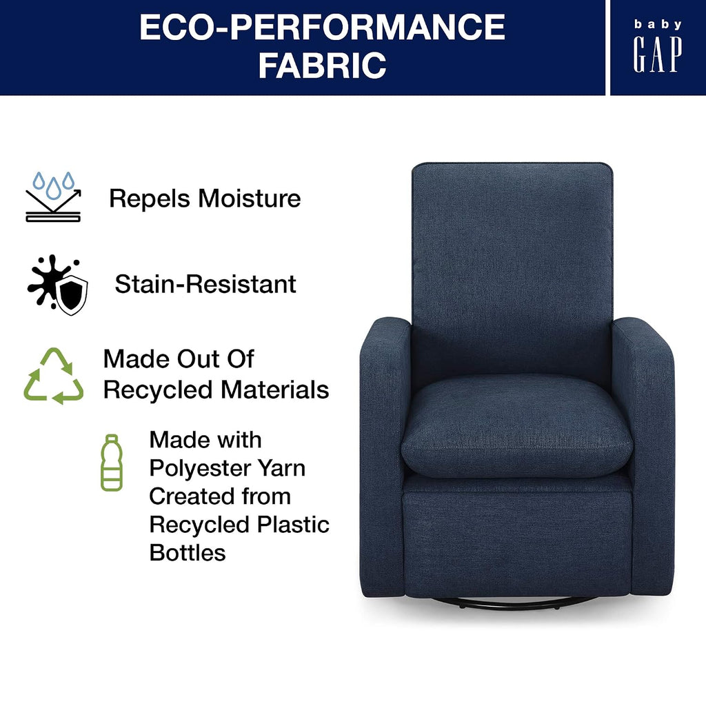GAP babyGap Cloud Recliner with LiveSmart Evolve - Sustainable Performance Fabric, Sailor