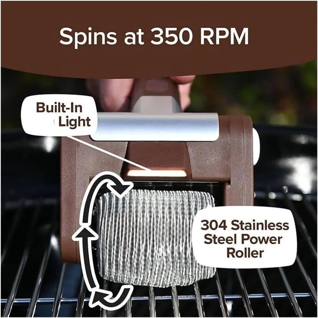 Fit for Cordless Electric Grill Cleaner with Lights - BBQ Brush Cleaner for Effortless Grilling Maintenance(1PCS Cleaner BrushA)