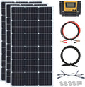 300 Watt 12Volt Solar Panel Kit 3x100W Monocrystalline Module 30A Charge Controller for RV, Boats, Trailer, Camper,Off-Grid System (300W Solar Kit)