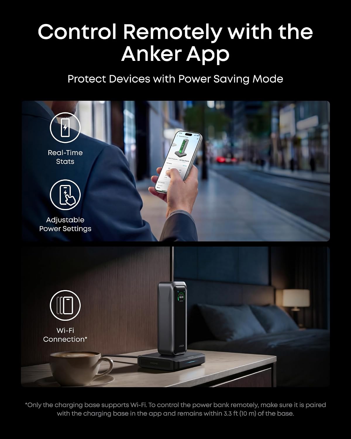 Anker Prime Power Bank and Charging Base, 20,100mAh 220W Max Portable Charger with Base for 6 Devices, Two-Way Charging, TSA-Approved, App Control, for MacBook, iPhone 17/16 Series, and More