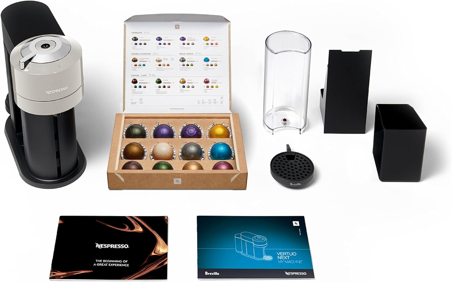 Nespresso Vertuo Next Coffee and Espresso Maker by Breville, with Aeroccino Milk Frother