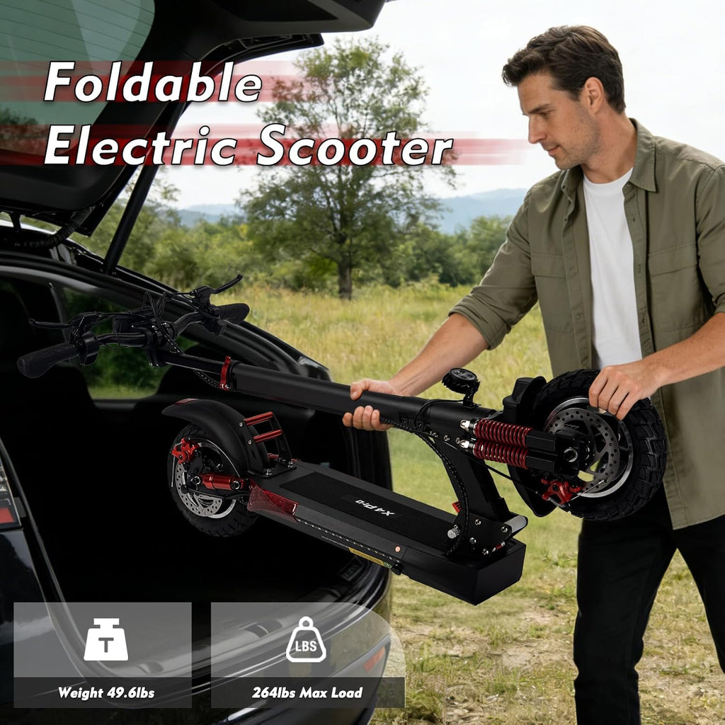 Electric Scooter for Adults, 350W/800W Motor, 15/22/34 Miles Range, 8.5/10' tire, Folding E-Scooter with Dual Suspension, Teenage Off-Road E Scooter