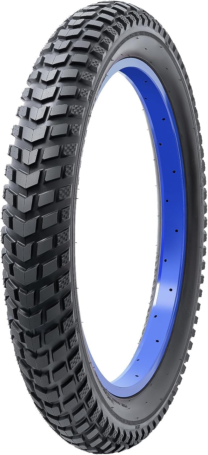 YUNSCM 2-PCS 20' Fat E-Bike Tires 20x3.0/76-406 Compatible with Electric Bike 20 x 3.0 20X3 All-Terrain Directional Tread Bicycle Tires (Y-1136)