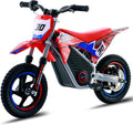 OLALA 36V Electric Dirt Bike for Kids 3-6, 250W Brushless Motor with 3-Speed Control, 15.5 MPH Max Speed, 12' Off-Road Tires Motorcycle, for Boys & Girls, Red