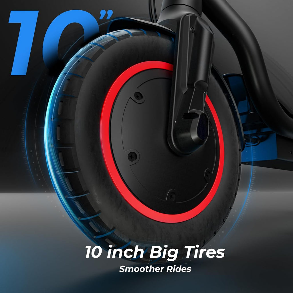 Electric Scooter, 500W/750W Powerful Motor, 22/25 MPH Top Speed & 23/28 Miles Range, 9.3'/10' Tires, Foldable Commuter Scooter for Adults and Teens with Dual Braking,Cruise Control,APP Control