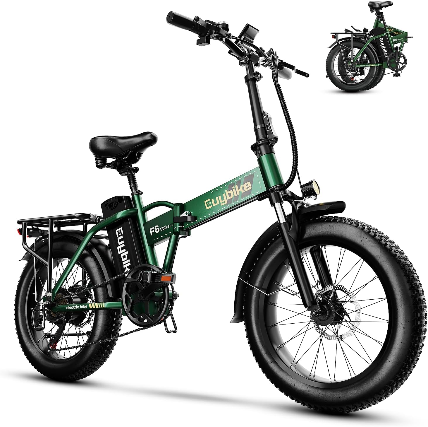 1000W Folding Electric Bike,48V 20AH Removable Battery E Bike,80 Miles Max Range Electric Bike for Adults,20' Fat Tire Foldable ebike,Adult Electric Bicycle for Commute Beach Snow