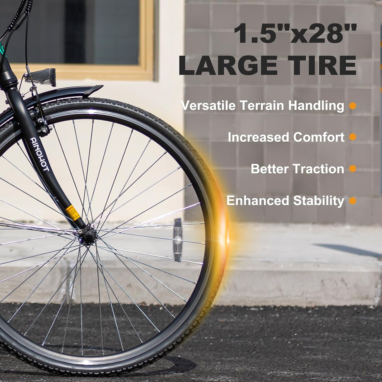 Urba Electric Bike for Adults, 500W Ebike, 28' Step-Thru Electric Bicycle, 15MPH 56Miles E Bike for Men, Removable Battery City Lectric Ebike with Aluminum Alloy Frame