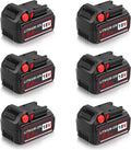 Aoasur 6packs 6.0Ah Replacement Battery Compatible with Milwaukee M -18 18v 6000mAh