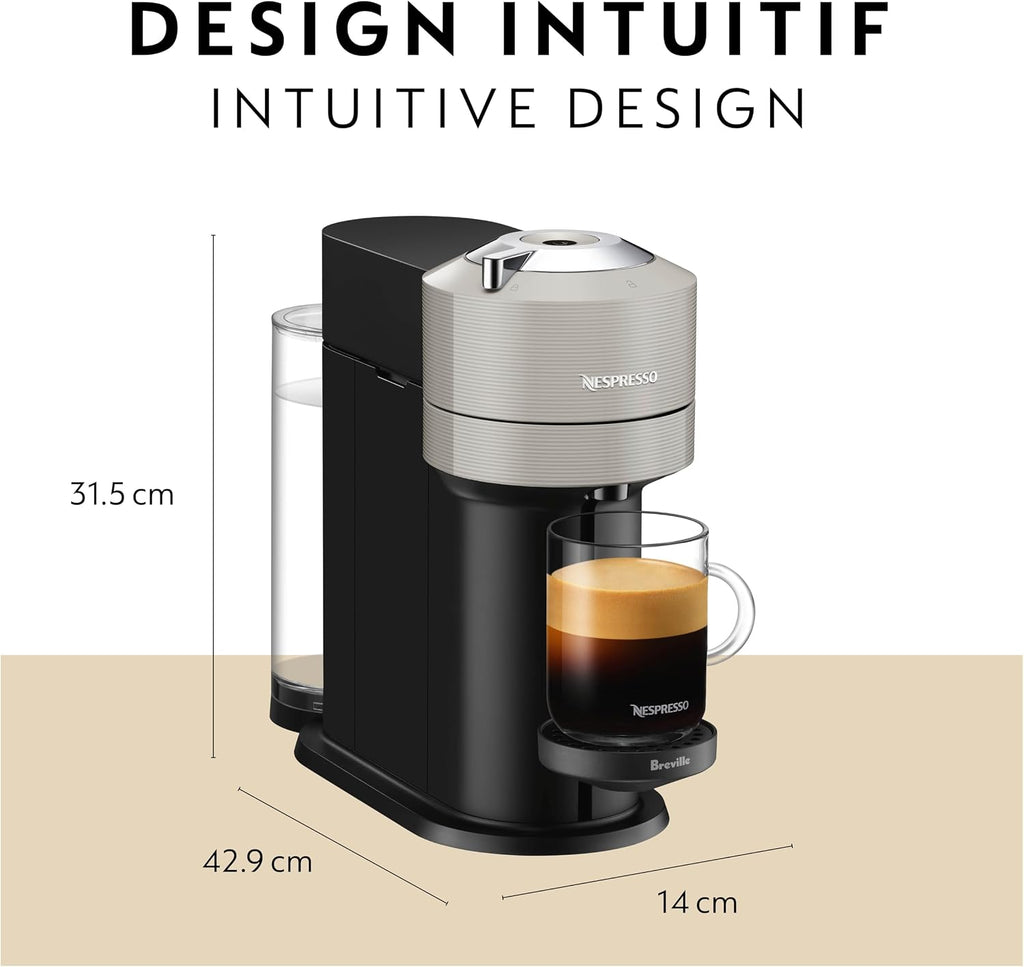 Nespresso Vertuo Next Coffee and Espresso Maker by Breville, with Aeroccino Milk Frother