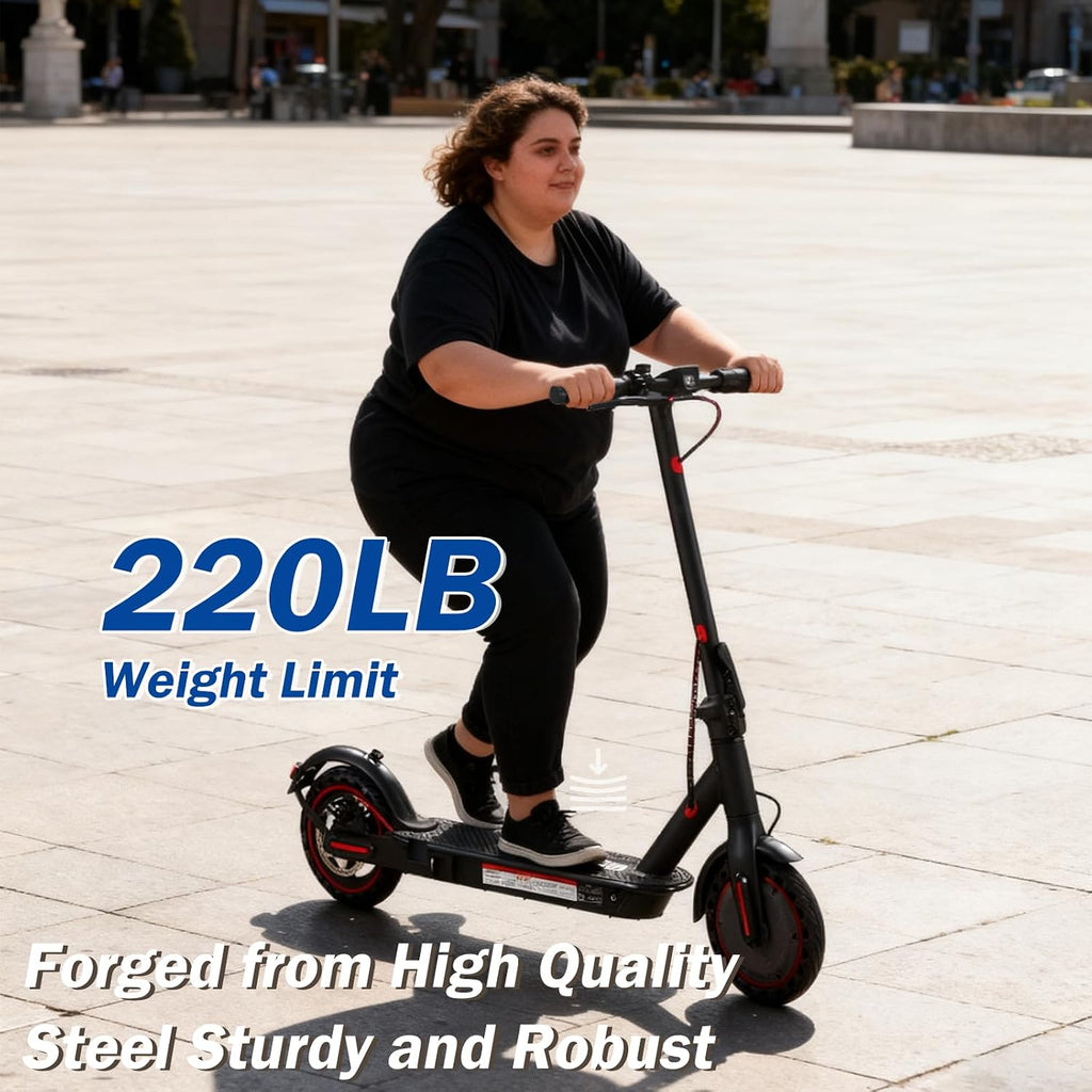 UrbanFish Electric Scooter, 350W/500W, 8.5' Tires, 21 Miles Range, 16/19 Mph, Folding E-Scooter with Dual Braking，APP Control