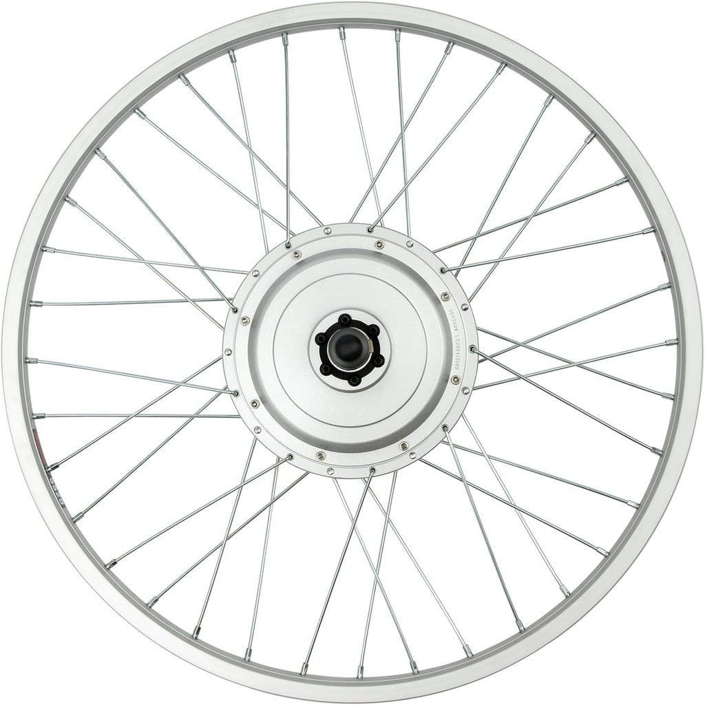 LOYALHEARTDY 700C/20/24/26/ Inch Front Wheel Hub Ebike Conversion Kit, Front Wheel Electric Bicycle Kit Front Wheel Hub Motor with Controller, LCD Display, PAS (No Batteries)