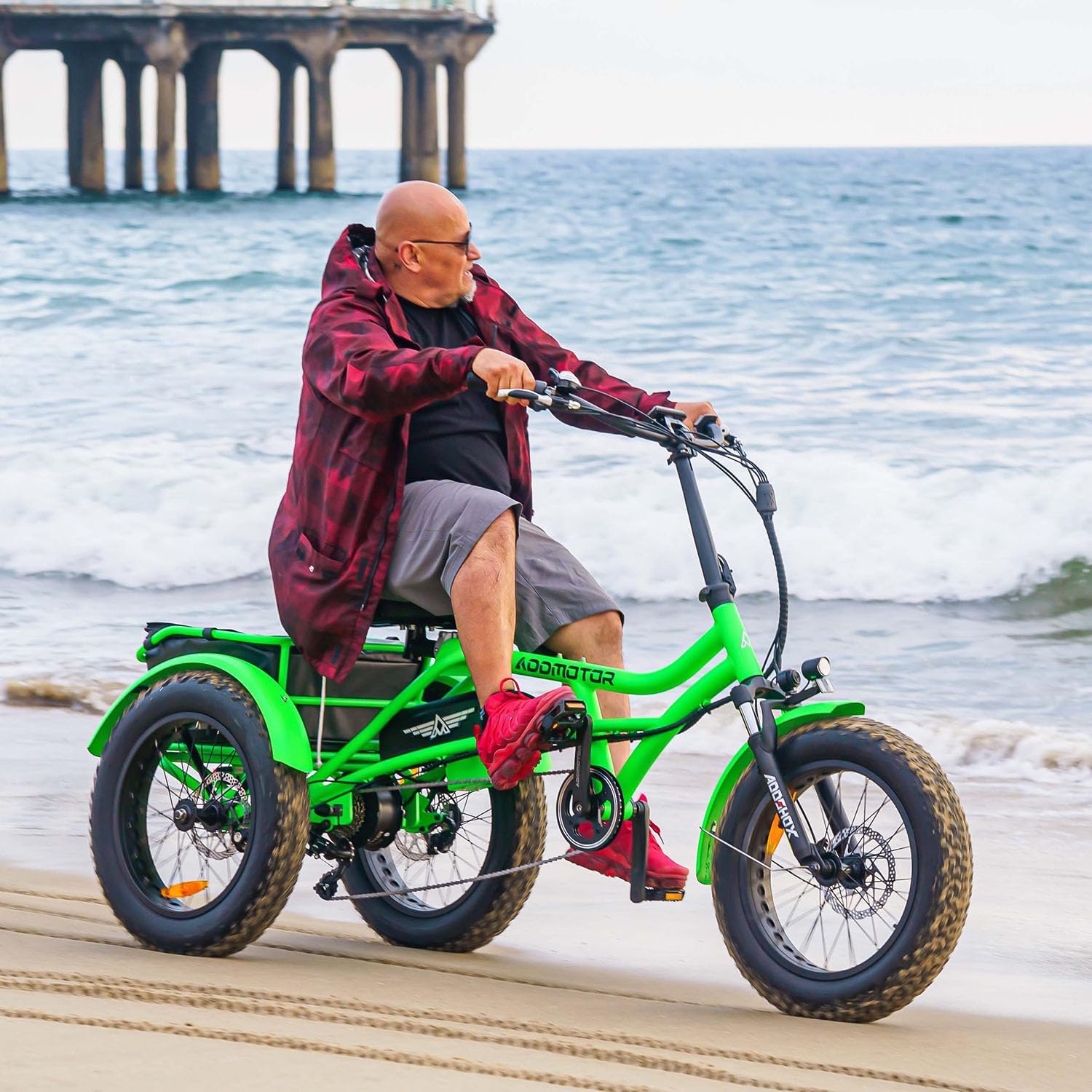 ADDMOTOR ARISETAN Electric Trike for Adults, 750W Rear Motor Electric Tricycle, 85MI 48V 20AH Semi-Recumbent E-Trike, UL2849 3 Wheel Electric Trike