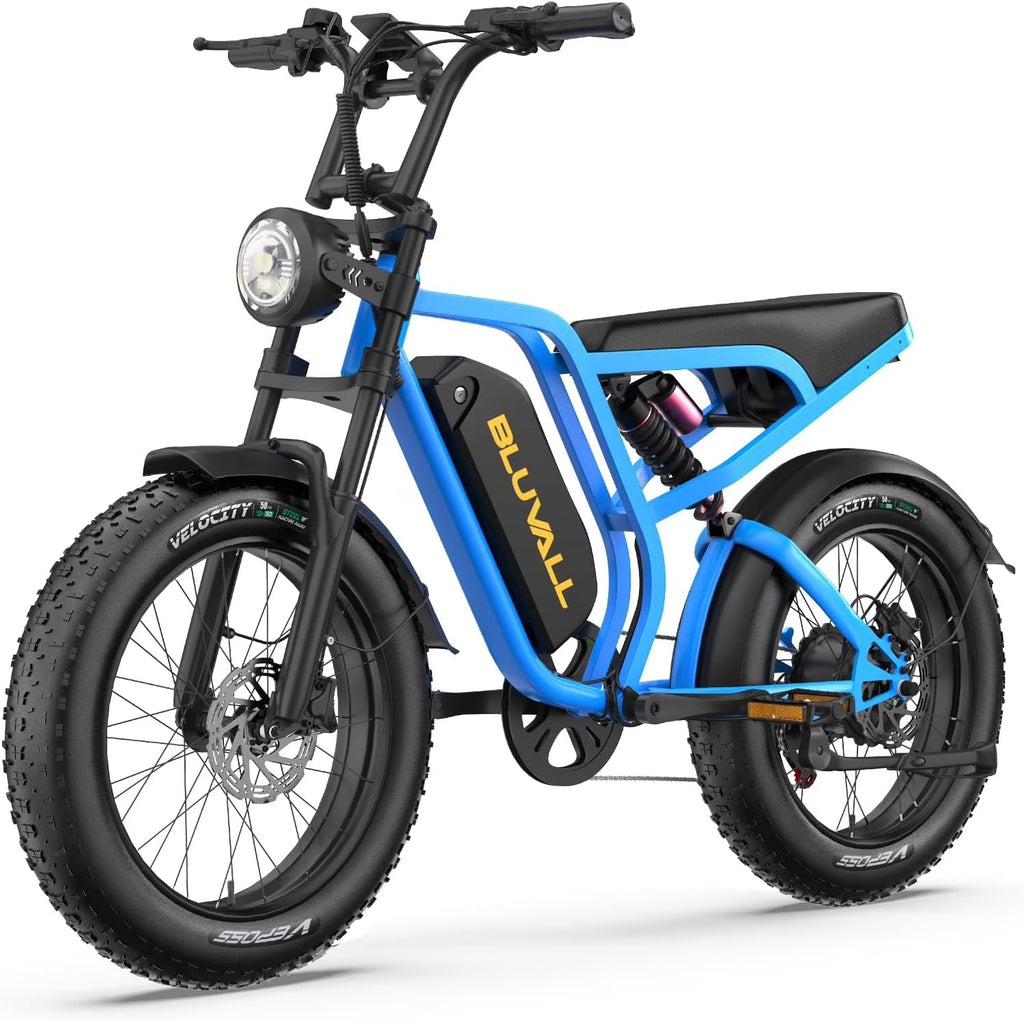 Electric Bike for Adults, 1500W 35MPH 52V, 20AH Battery Ebike, Max 40-60 Miles Electric Motorcycle, 20' Fat Tire Dirt Bike,7-Speed