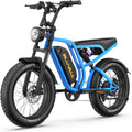 Electric Bike for Adults, 1500W 35MPH 52V, 20AH Battery Ebike, Max 40-60 Miles Electric Motorcycle, 20' Fat Tire Dirt Bike,7-Speed