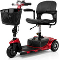 Vive 3 Wheel Mobility Scooter - Electric Powered Mobile Wheelchair Device for Adults - Folding, Collapsible and Compact for Travel - Long Range Power Extended Battery with Charger and Basket Included