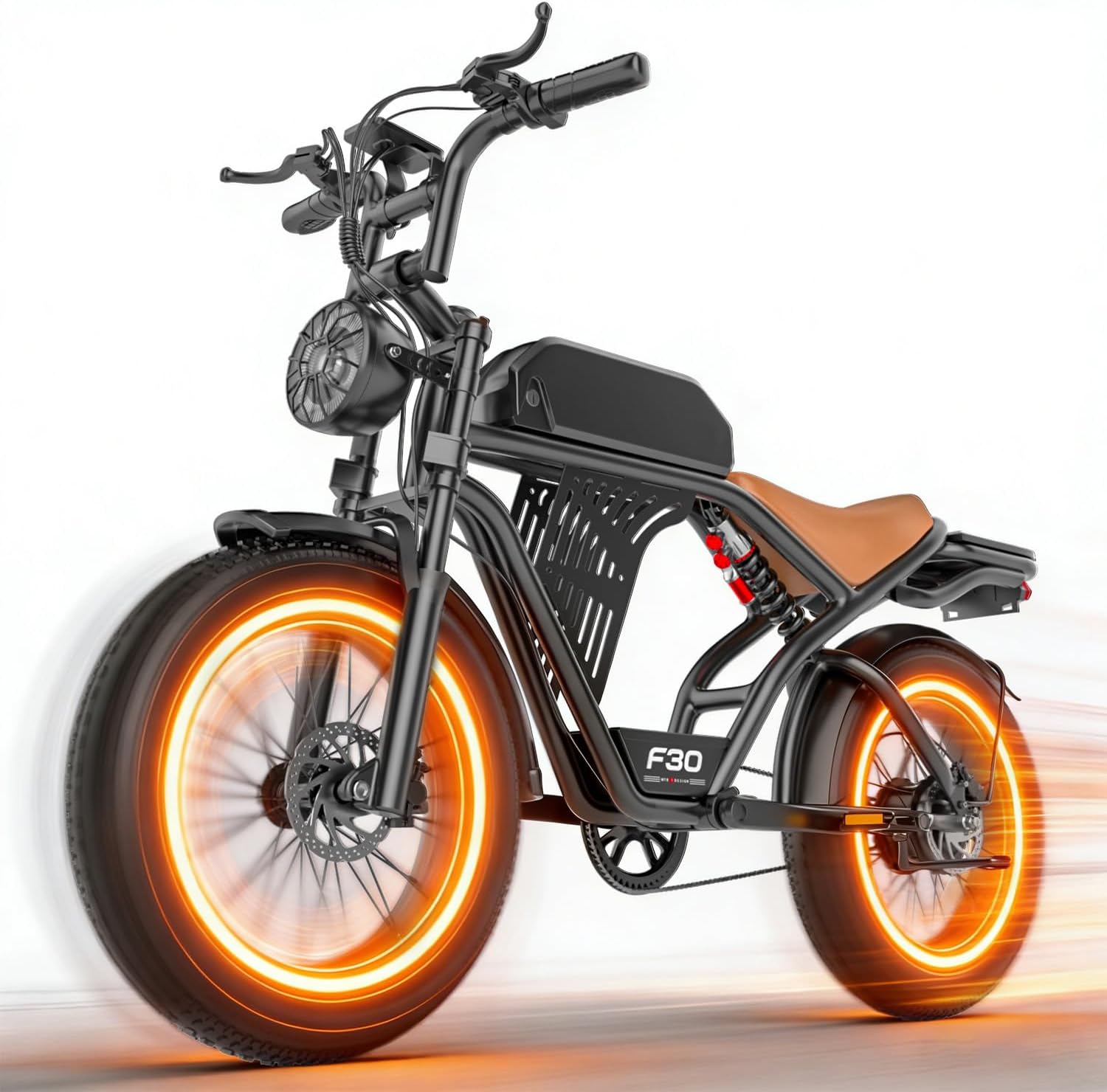 ASKGO Electric Bike for Adults, 2500W Peak Motor, 32MPH & 100 Miles, 48V 20Ah Large Battery, NFC & Password Unlock, Electric Dirt Bike with LCD, Dual Suspension & Brakes, 20' Fat Tire Off-Road Ebike